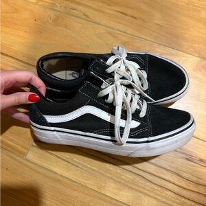 Vans Black and White Old Skool Sneakers